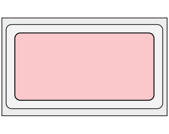 THERM-PB1148R-71 Pink 1 " x 2" Thermal Printer Labels for Patient Charge Systems - Piggyback