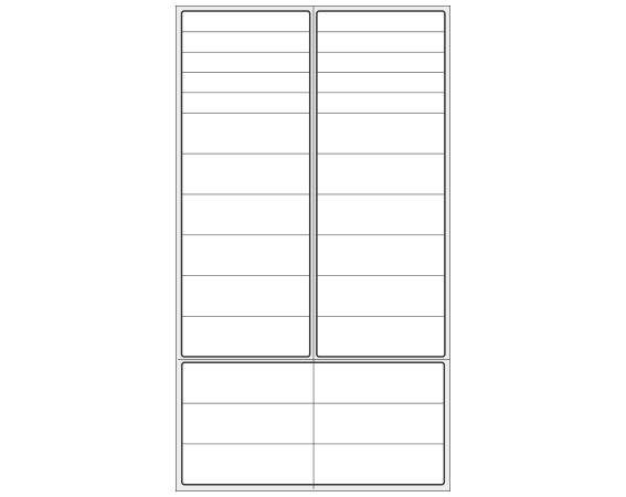 THERM-PB1815RT White 7-3/16" x 4" Thermal Printer Labels for ISBT 128 Applications