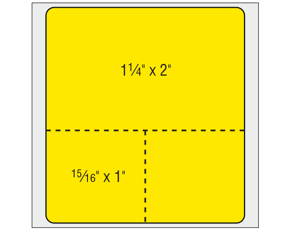 THERM1294R-21 White 2-3/16" x 2" Thermal Printer Labels for PathNet / Cerner Laboratory Software Systems