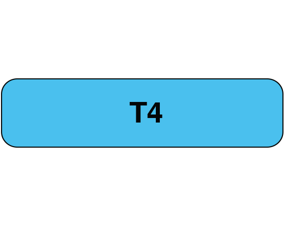 UPCR-1216 Blue 5/16" x 1-1/4" Chemistry Communication Labels for the Laboratory - With Imprint: T4