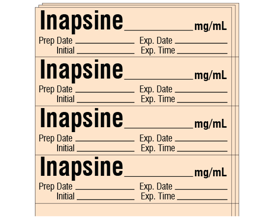 sa 262 exp pk anesthesia drug labels for syringe identification 262 form