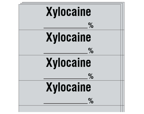 Sa 303 Pk Anesthesia Drug Labels For Syringe Identification Pack Form Shamrock Labels