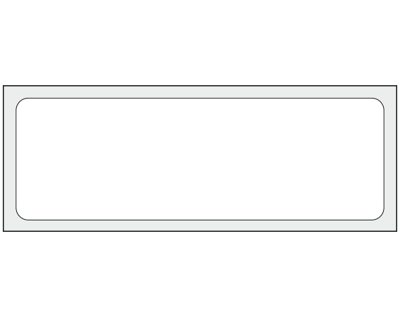 ADS-1-1 White 1" x 3" Multi-Purpose Removable Blank Labels - Flexible