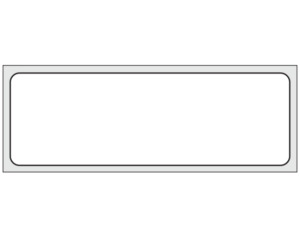 White 1" x 3" Multi-Purpose Removable Blank Labels - Standard