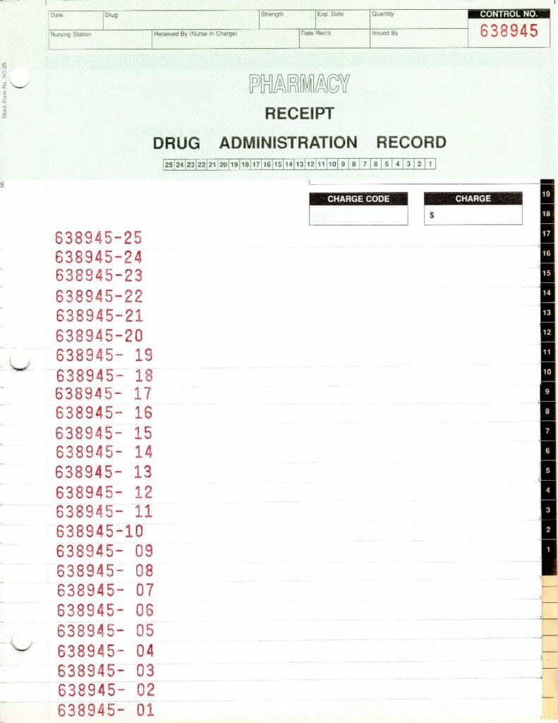 Drug Administration Forms Shamrock Labels