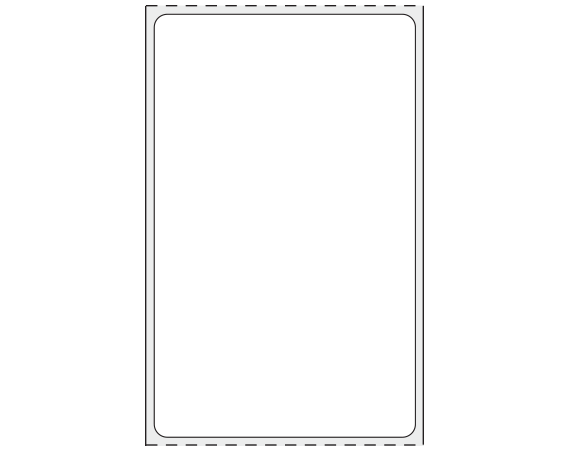 SB128-3252-KT White 3-1/4" x 2" Thermal Printer Labels for ISBT 128 Applications - Crygenic