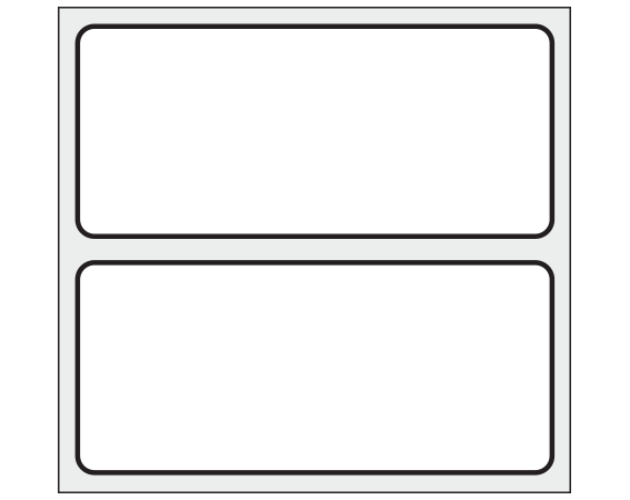 THERM-1319R3 White 1" x 2-1/4" Thermal Printer Labels for Misys Laboratory Software Systems - Cryogenic