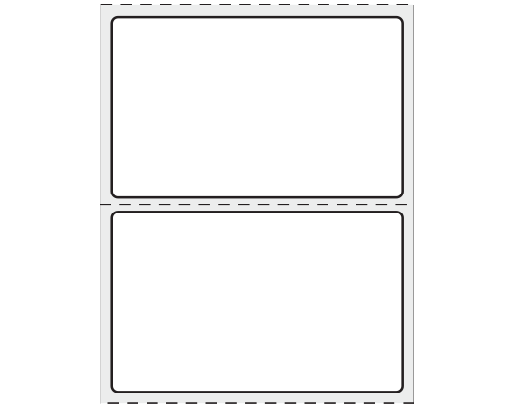 therm-760r-75 White 1-1/4" x 2" Thermal Printer Labels for Bedside Printing