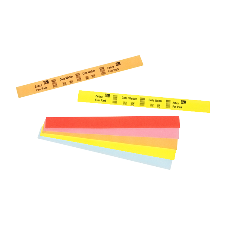 100127143 Zebra Wristband, Polypropylene, 1 X 10, Direct Thermal, Z