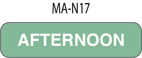 MA-N17 - AFTERNOON