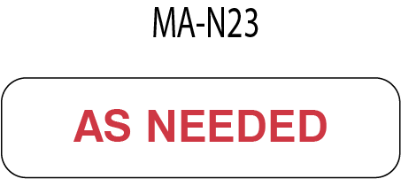 MA-N23 - AS NEEDED